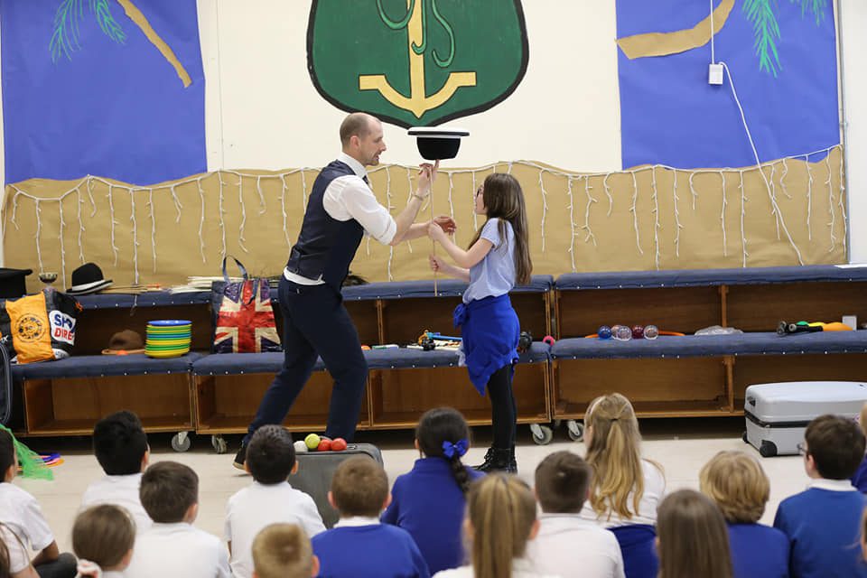 circus tricks with hat